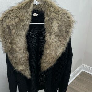 Black cardigan
